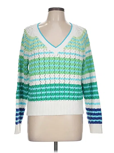Pre-owned Talbots Pullover Sweater In Green