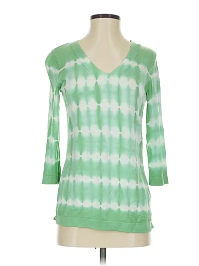 Pre-owned Talbots Pullover Sweater In Green