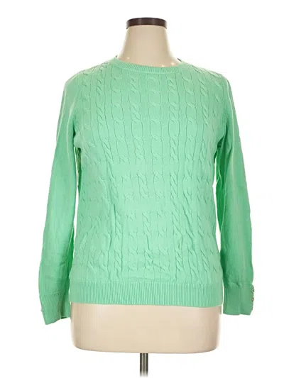 Pre-owned Talbots Pullover Sweater In Green