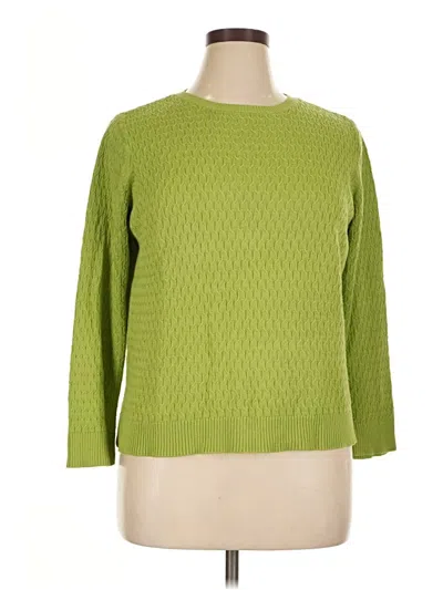 Pre-owned Talbots Pullover Sweater In Green