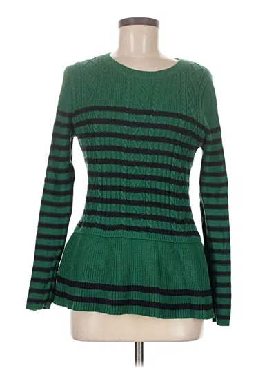 Pre-owned Talbots Pullover Sweater In Green