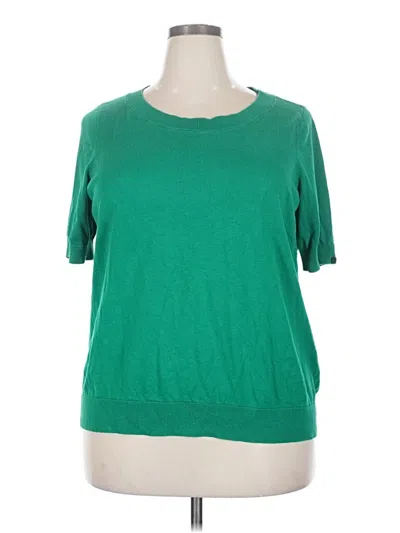 Pre-owned Talbots Pullover Sweater In Green