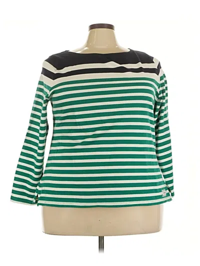 Pre-owned Talbots Pullover Sweater In Green