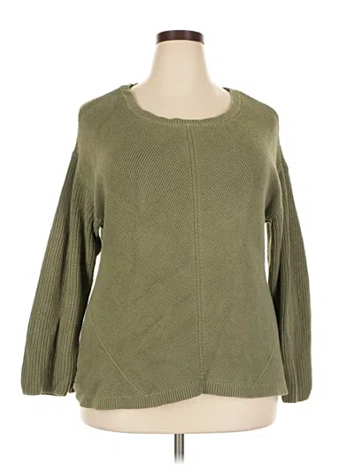Pre-owned Talbots Pullover Sweater In Green