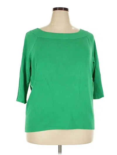 Pre-owned Talbots Pullover Sweater In Green