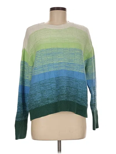 Pre-owned Talbots Pullover Sweater In Green