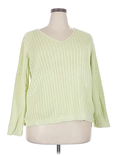 Pre-owned Talbots Pullover Sweater In Green