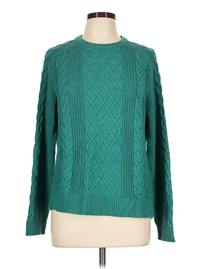 Pre-owned Talbots Pullover Sweater In Green