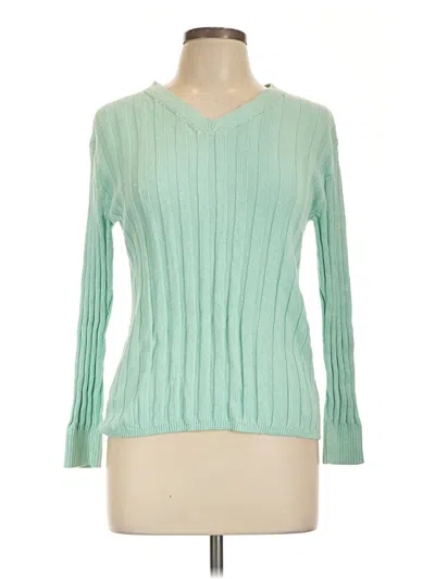 Pre-owned Talbots Pullover Sweater In Green