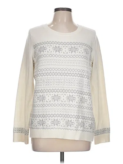 Pre-owned Talbots Pullover Sweater In Ivory