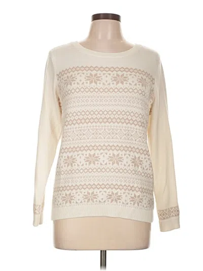 Pre-owned Talbots Pullover Sweater In Ivory
