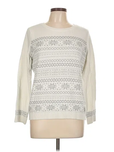 Pre-owned Talbots Pullover Sweater In Ivory