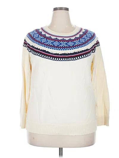 Pre-owned Talbots Pullover Sweater In Ivory