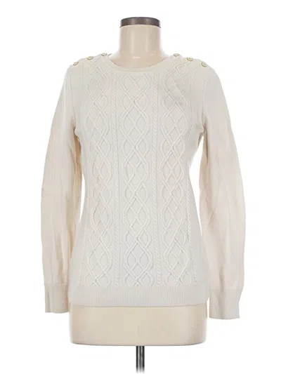 Pre-owned Talbots Pullover Sweater In Ivory