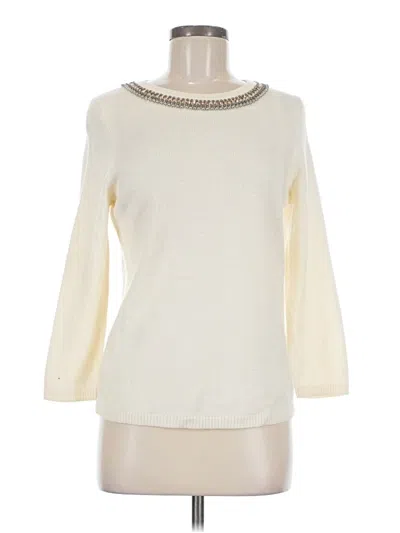 Pre-owned Talbots Pullover Sweater In Ivory