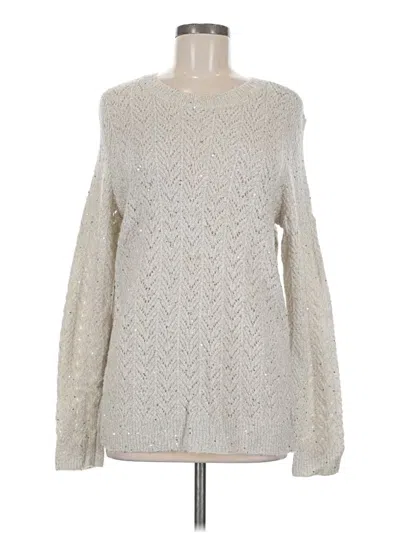 Pre-owned Talbots Pullover Sweater In Ivory