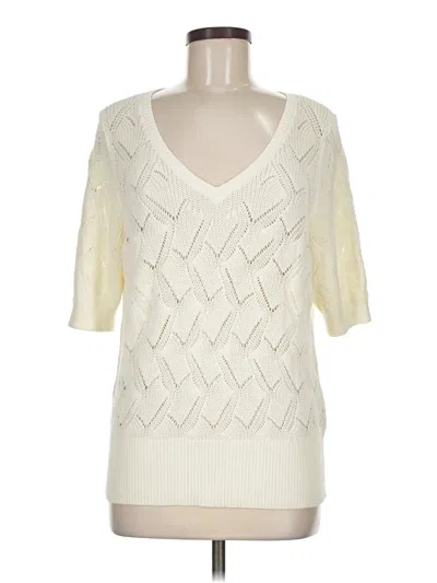 Pre-owned Talbots Pullover Sweater In Ivory