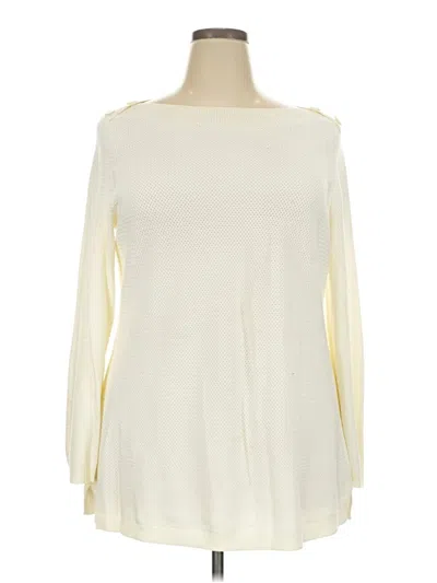 Pre-owned Talbots Pullover Sweater In Ivory