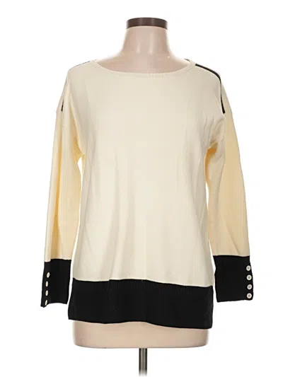 Pre-owned Talbots Pullover Sweater In Ivory