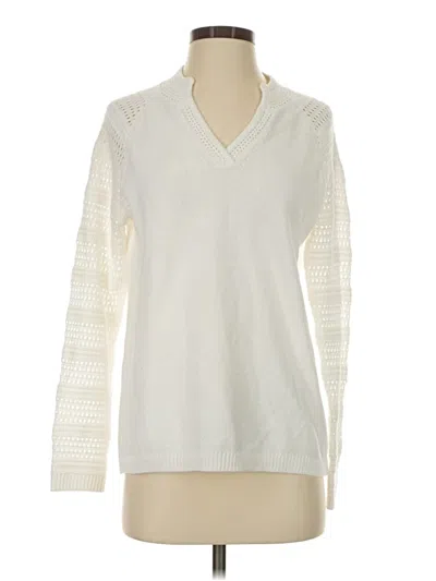Pre-owned Talbots Pullover Sweater In Ivory