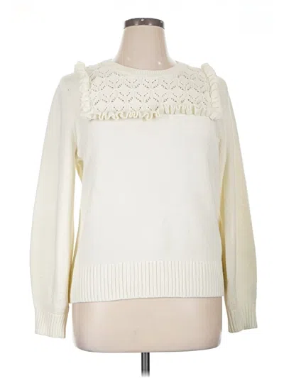 Pre-owned Talbots Pullover Sweater In Ivory
