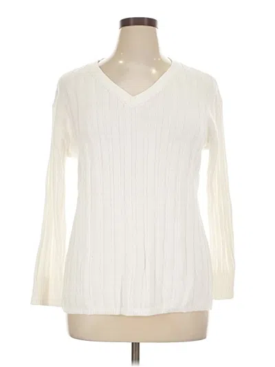 Pre-owned Talbots Pullover Sweater In Ivory