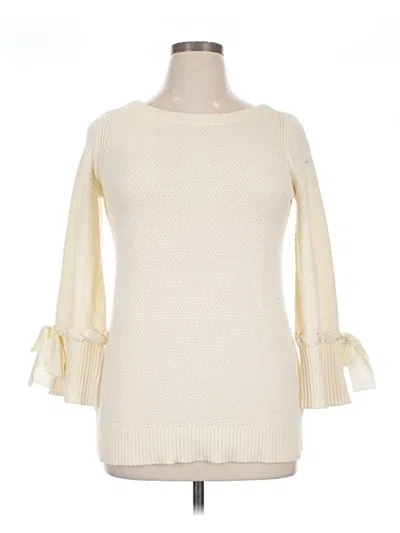 Pre-owned Talbots Pullover Sweater In Ivory