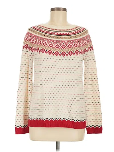 Pre-owned Talbots Pullover Sweater In Ivory