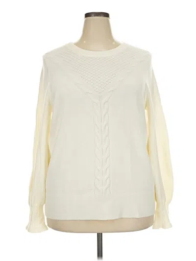 Pre-owned Talbots Pullover Sweater In Ivory