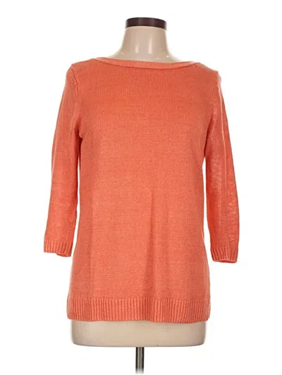 Pre-owned Talbots Pullover Sweater In Orange
