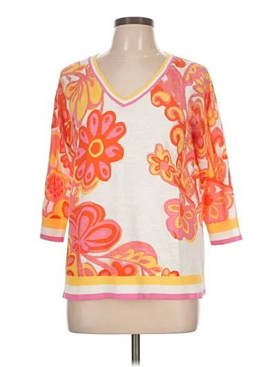 Pre-owned Talbots Pullover Sweater In Orange