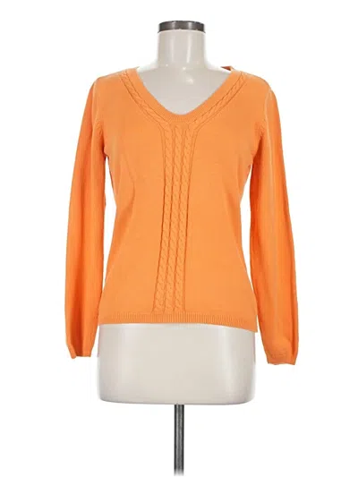 Pre-owned Talbots Pullover Sweater In Orange