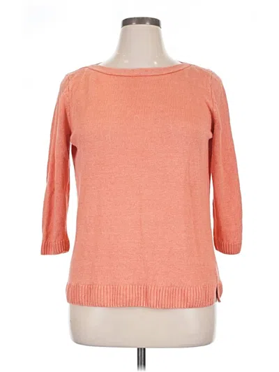 Pre-owned Talbots Pullover Sweater In Orange