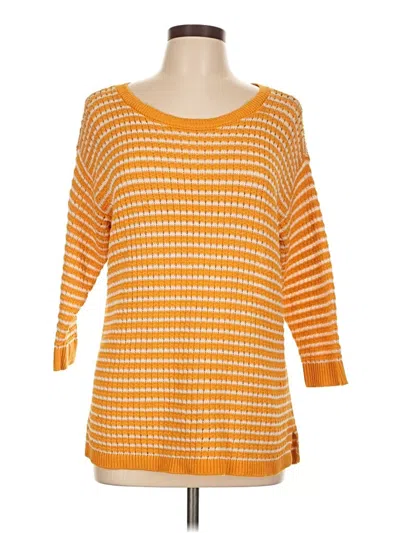 Pre-owned Talbots Pullover Sweater In Orange