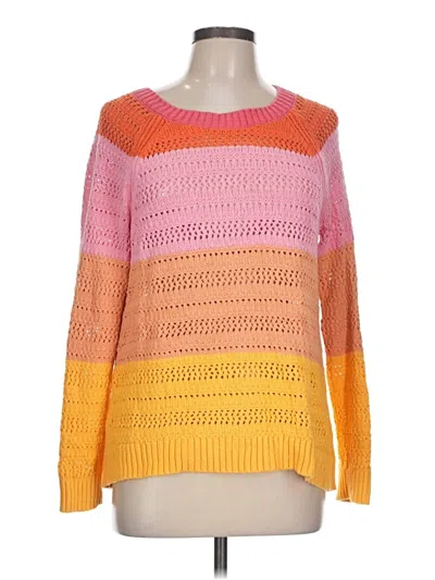Pre-owned Talbots Pullover Sweater In Orange