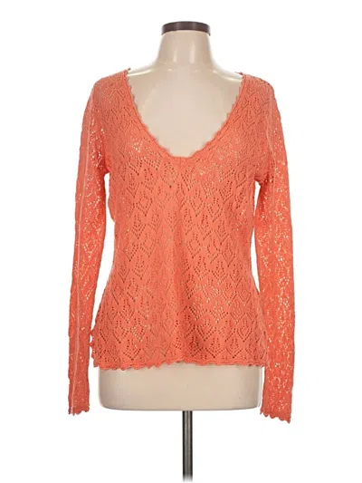 Pre-owned Talbots Pullover Sweater In Orange