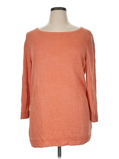 Pre-owned Talbots Pullover Sweater In Orange