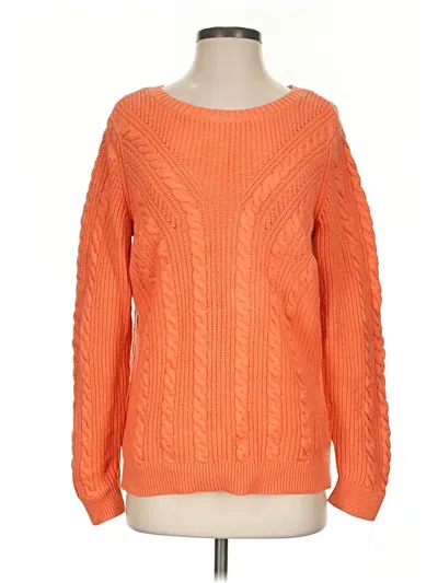 Pre-owned Talbots Pullover Sweater In Orange