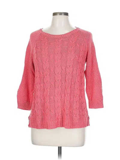 Pre-owned Talbots Pullover Sweater In Pink