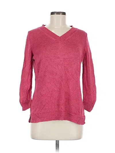 Pre-owned Talbots Pullover Sweater In Pink