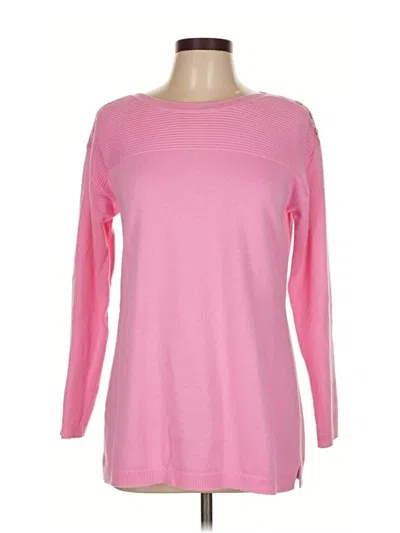 Pre-owned Talbots Pullover Sweater In Pink