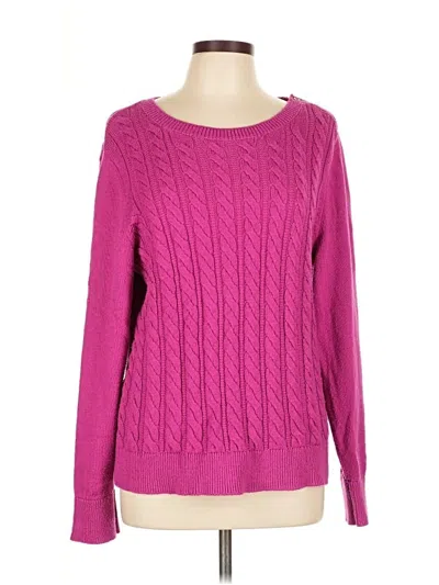 Pre-owned Talbots Pullover Sweater In Pink