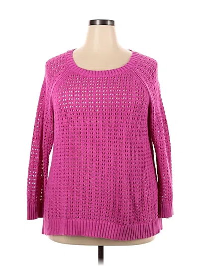 Pre-owned Talbots Pullover Sweater In Pink