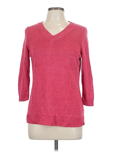 Pre-owned Talbots Pullover Sweater In Pink