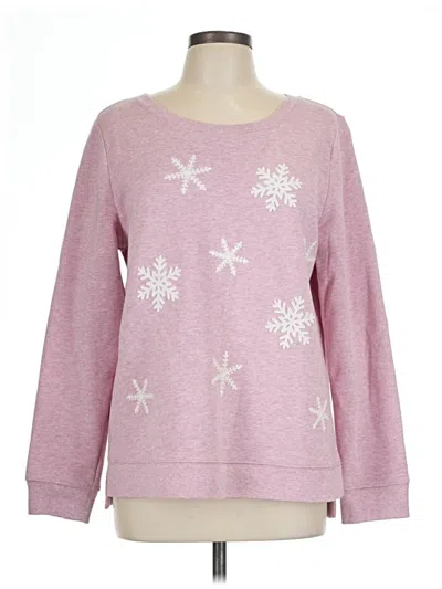 Pre-owned Talbots Pullover Sweater In Pink