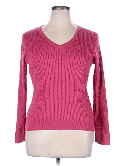 Pre-owned Talbots Pullover Sweater In Pink