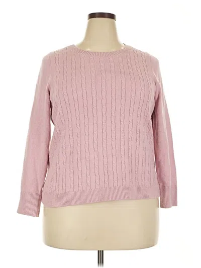Pre-owned Talbots Pullover Sweater In Pink