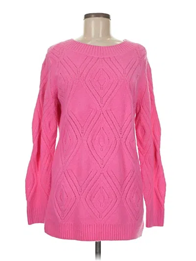 Pre-owned Talbots Pullover Sweater In Pink