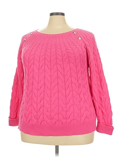 Pre-owned Talbots Pullover Sweater In Pink