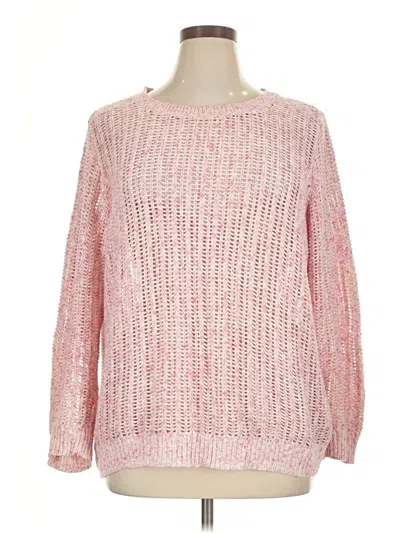 Pre-owned Talbots Pullover Sweater In Pink